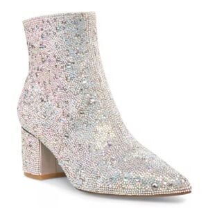 Women's Silver Ankle Boots